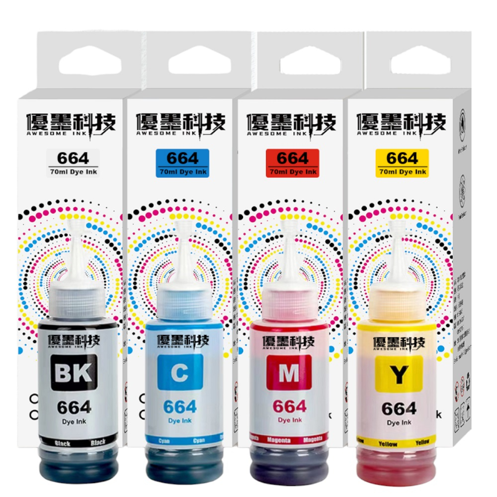EPSON 664/672 高品質墨水 黑色 三彩 L120/L355/L565 含墨水保固 T6641 T6642 T6643 T6644